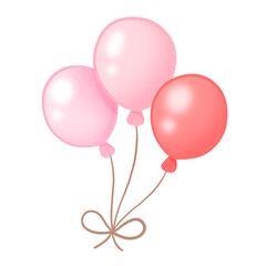pink balloons