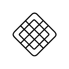 Minimalist Geometric Diamond Shape with Grid Lines A Clean and Modern Abstract Design