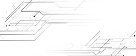 Vector abstract digital technology with line digital technological for web banner background