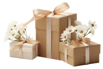 PNG Flower gift box plant.