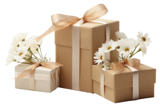 PNG Flower gift box plant.