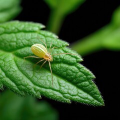 Fototapeta premium Spider on a leaf