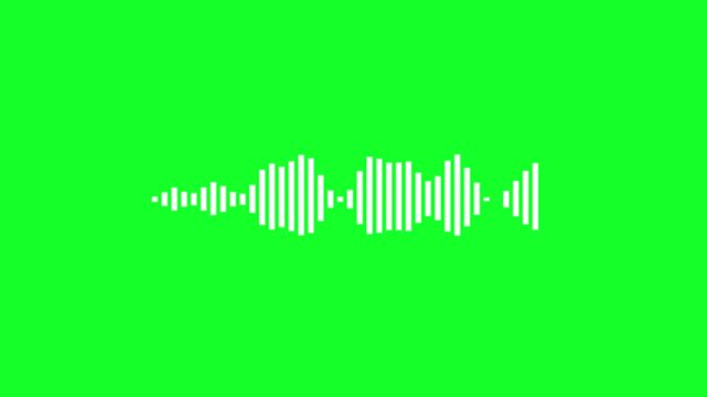 Voice messages chat bubble icon animation on background. sound wave concept animation..4k