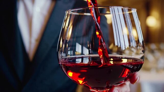 High-end restaurant ambiance with elegant table settings and lighting, depicting wealth and luxury