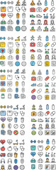 Fitness Health and Wellness Icons 1.