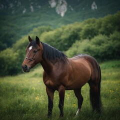 Obraz premium horse in the field