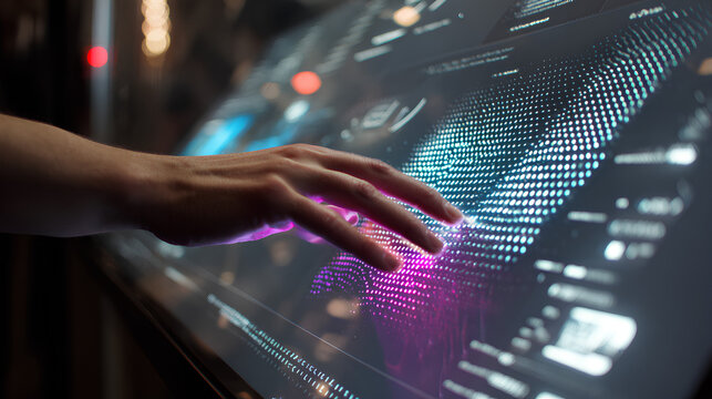 Interactive Digital Calendar Interface with Hand Interaction