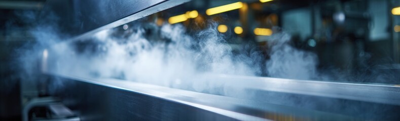 Industrial food preparation with steam
