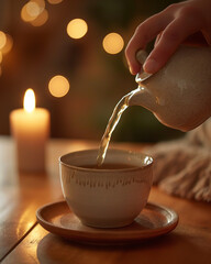 Herbata i relaks przy świecach – hygge atmosfera