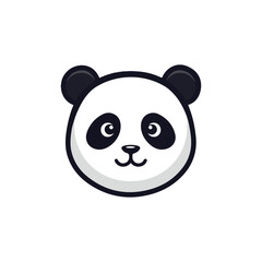 playful panda mascot logo vector | cute cartoon panda in modern bold outline style, fun friendly character illustration