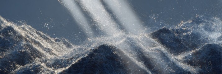 Modern Quantum Entanglement Visualization with Energy Strands in Cosmic Space Premium Scientific Tech Content for Innovation Marketing Campaigns