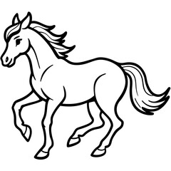 Galloping Horse Vector