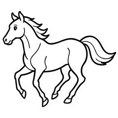Galloping Horse Vector