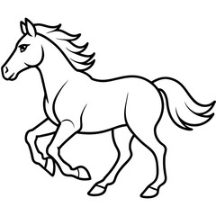 Galloping Horse Vector