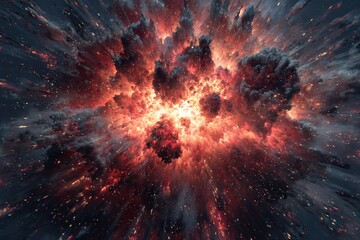Explosive cosmic cloud burst