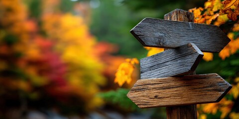 Discovering nature trails in vibrant autumn foliage