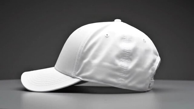 white baseball cap