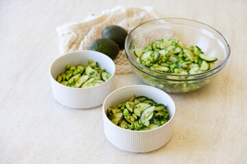 Edamame Cucumber Salad