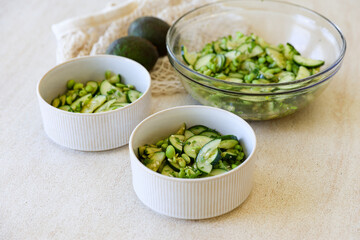 Edamame Cucumber Salad