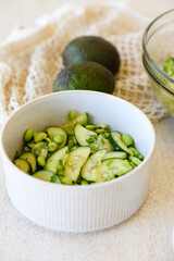 Edamame Cucumber Salad