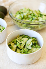 Edamame Cucumber Salad