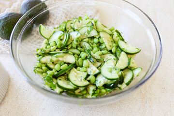 Edamame Cucumber Salad