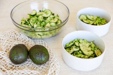 Edamame Cucumber Salad
