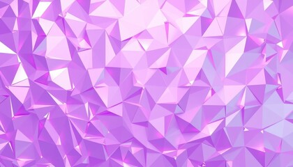 Obraz premium Abstract geometric background with shimmering purple and pink facets and light reflections