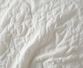 Obraz premium textured white wrinkled fabric background for minimalist design or soft bedding product presentation