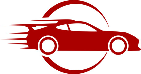 Graphic design elements featuring race flags and dynamic motion lines for automotive themes
