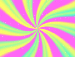 A vibrant Y2K aesthetic swirl background with neon pink, yellow, and green gradients. Radiant star-like sparkles add a dreamy retro-futuristic vibe, perfect for nostalgic 2000s digital art