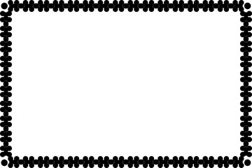 Unique Black Frame, Photo Frame, Border Frame with White Background, Amaizing Frame