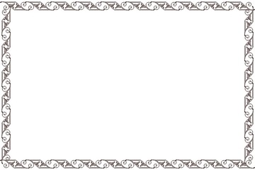 Unique Black Frame, Photo Frame, Border Frame with White Background, Amaizing Unique Frame