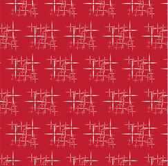 seamless pattern with red background and white lines
