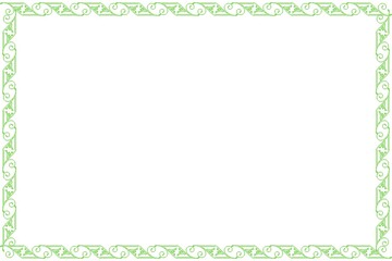 Unique Green Frame, Photo Frame, Border Frame with White Background, Amaizing Unique Frame