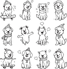 “Twelve Tails of Joy” (or) “The Dogs That Wore Winter Well”