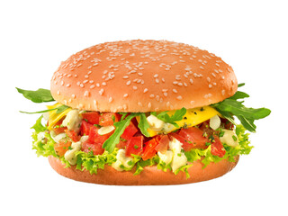 Burger, Ciabatta, salad