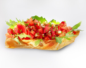 Burger, Ciabatta, salad