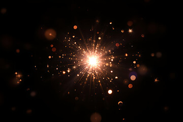 fireworks in the night sky