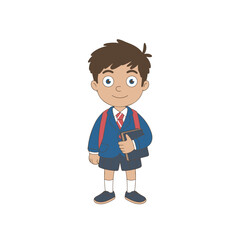school boy vector illustration