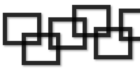 Abstract black lines on white background. luxury white geometric random lines with pattern. Modern white transparent material in triangle and squares shapes. abstract background vector illustration.