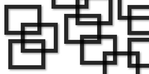 Abstract black lines on white background. luxury white geometric random lines with pattern. Modern white transparent material in triangle and squares shapes. abstract background vector illustration.