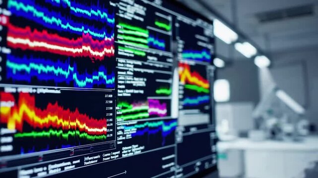 DNA Sequencing Data Processing Genetic Genomic Analysis DNA sequencing gel run science and data genomic genetic analysis background abstract pattern - Powered by Adobe