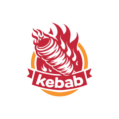 Set of doner kebab logo templates. creative labels for Turkish and Arabian fast food restaurant eps vector art shawarma	