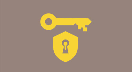 security key and shield protection access safety privacy confidentiality.
