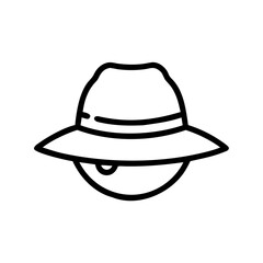 Fototapeta premium Farmer Hat Icon Agriculture Farming Gardening Rural Agriculture