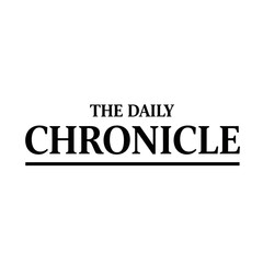 The Daily Chronicle Newspaper Logo in Black