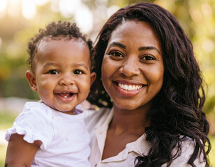 Fototapeta premium mother and son