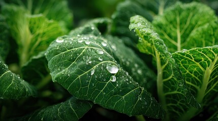 Close-up of fresh green leaves