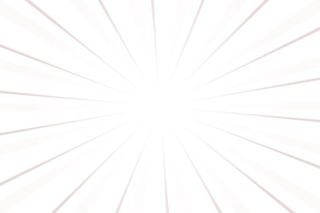 Obraz premium Pink gray background with white sun ray. Pattern of starburst. Abstract texture with light of sunburst. Radial beam of sunlight. Retro background with flash. Design of sunbeams. Vector.